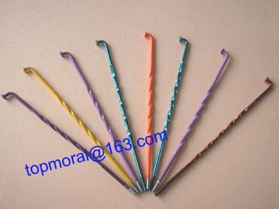 Static Spraying Plastic Sprial Bicycle Spokes supplier