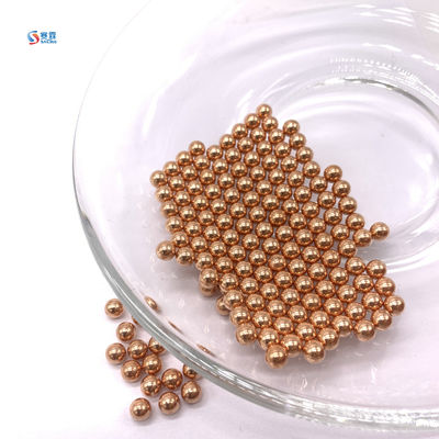 soft steel ball 4.5mm copper plated brass plated steel ball supplier